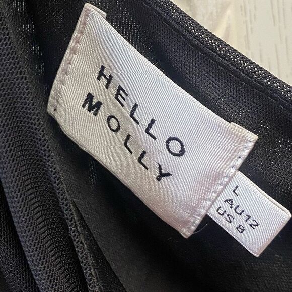 HELLO MOLLY “NOT HISTORY” DRESS BLACK SZ 8 - Picture 4 of 9